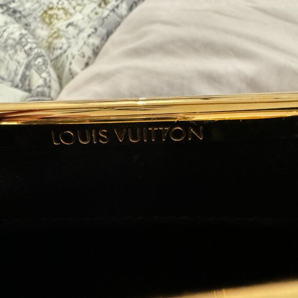 Louis Vuitton Clutch Bag, Black Suede Motard - Picture 3 of 5
